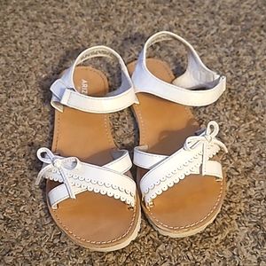 White Arizona Sandels Kids Sz 2